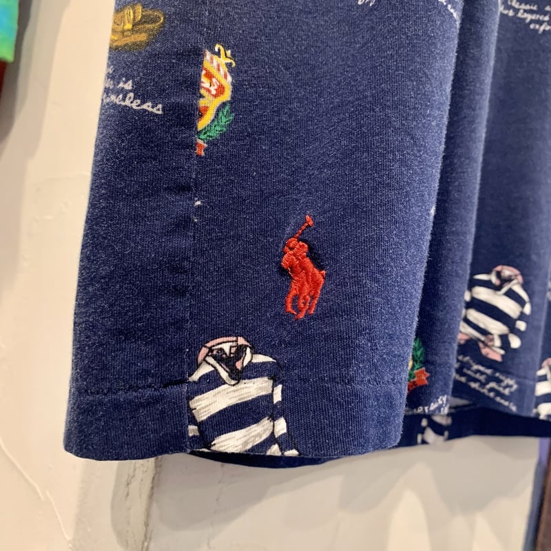 POLO RALPH LAUREN ショートスリーブTシャツ 総柄 ラルフ POLO RALPH LAUREN ショートスリーブTシャツ 総柄 ラルフ