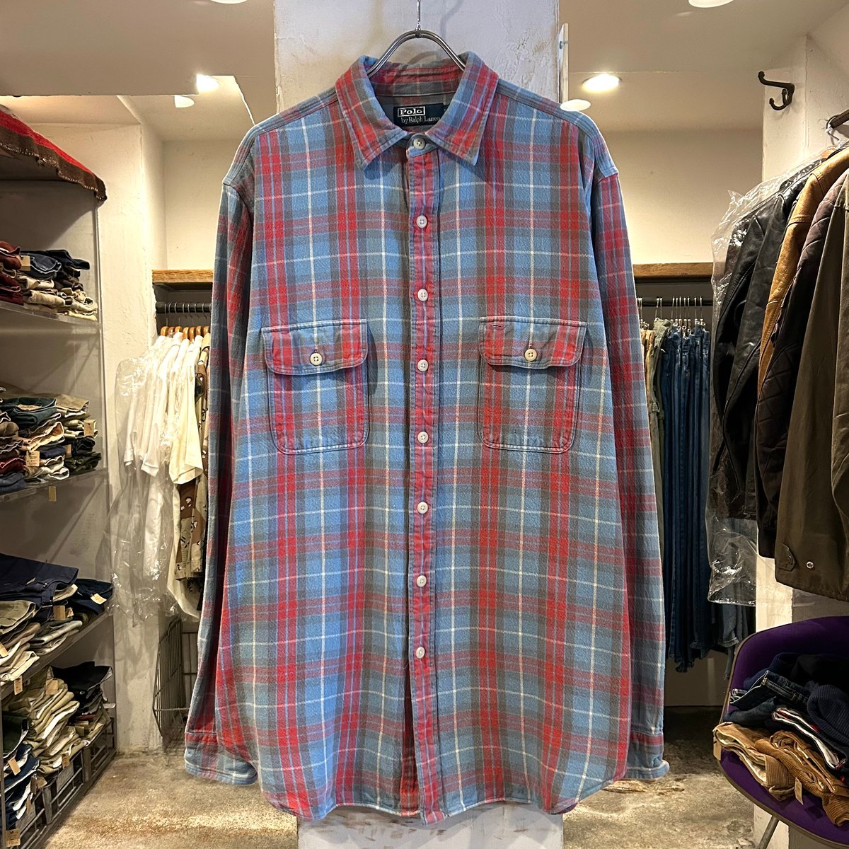 Polo Ralph Lauren ネルシャツ Polo by Ralph Lauren L/Sネルシャツ ラルフローレン Size LT 長