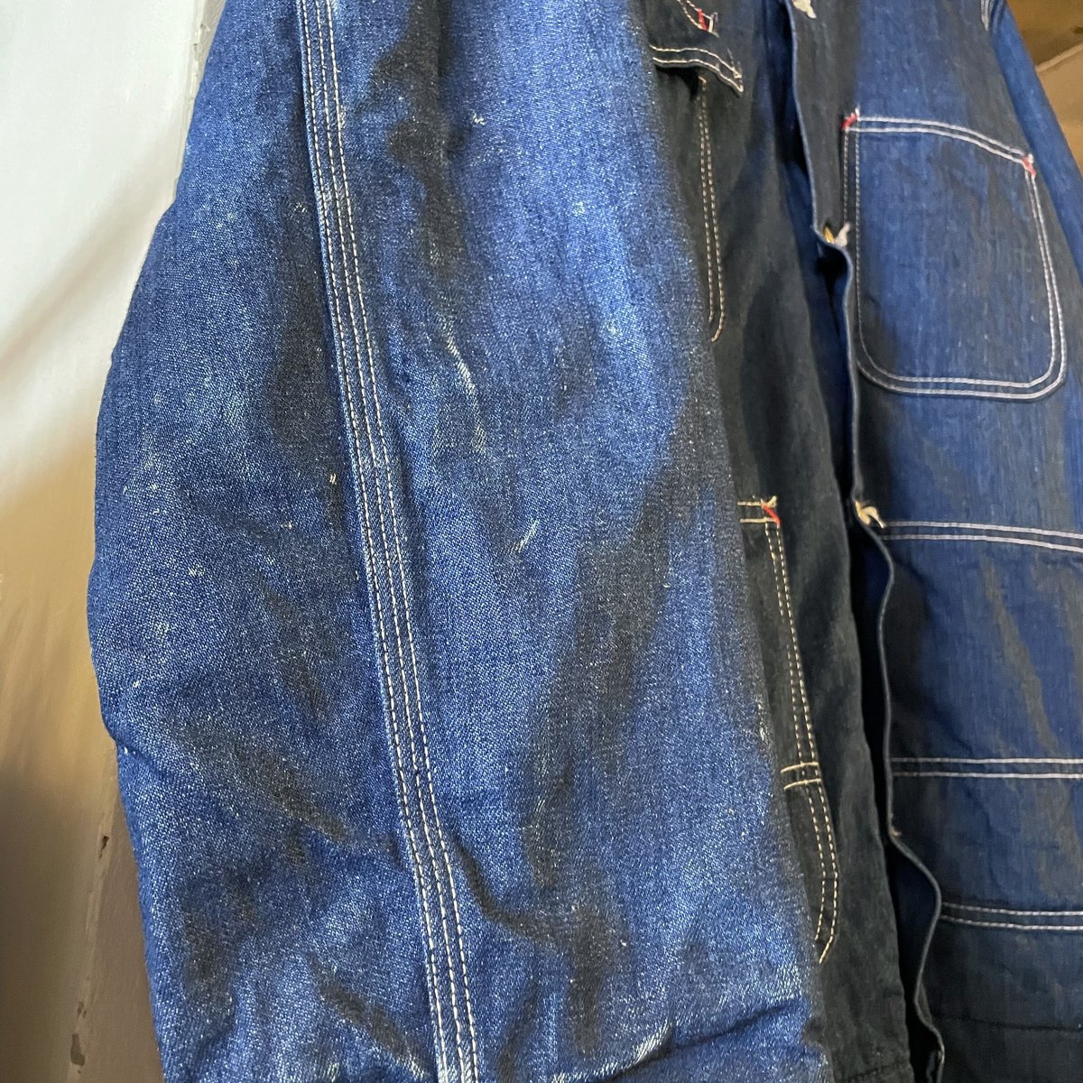 70s Sears デニム カバーオール ブランケットライナー 濃紺