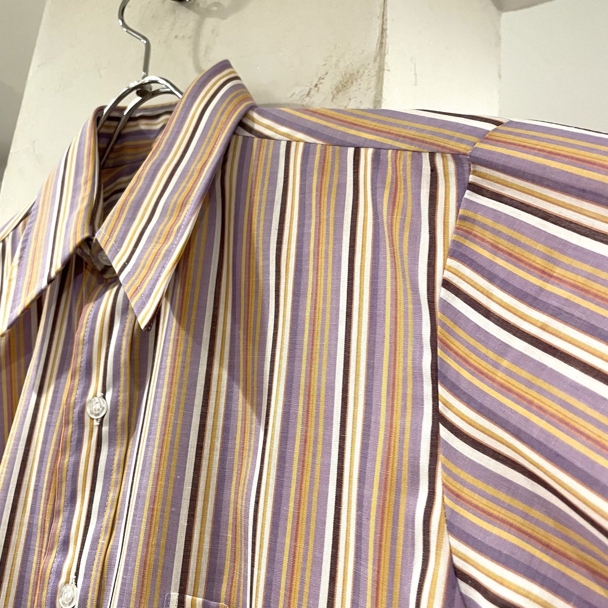 Kent Collection by Arrow ストライプ柄 ロングスリーブシャツ DEAD