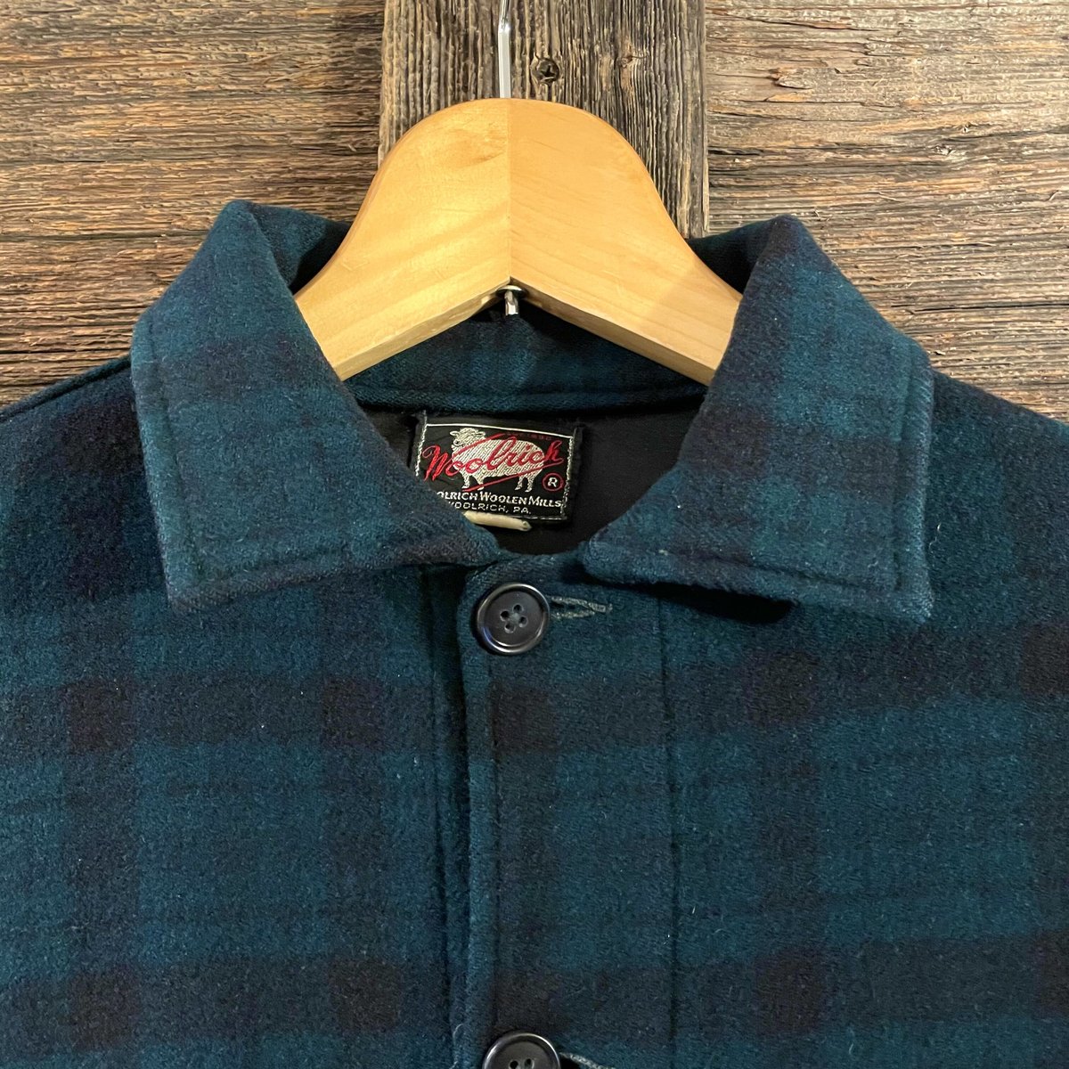 【状態良好】50s黒タグ ビンテージ WOOLRICH ウールジャケット 50´s ヴィンテージ ウールリッチ 黒タグ ウールジャケット