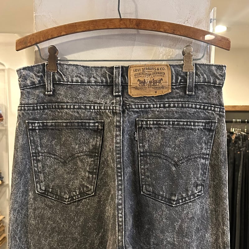 90s Levi's 40550 4158 リーバイス 先染め ブラックデニムパンツ 90s Levi's 40550 4158 リーバイス 先染め ブラックデニムパンツ