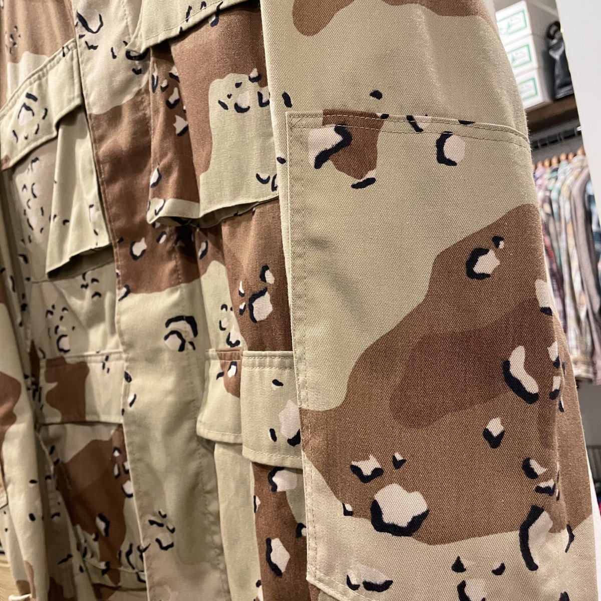US MILITARY 80s アメリカ軍6Cデザート チョコチップカモ BDU