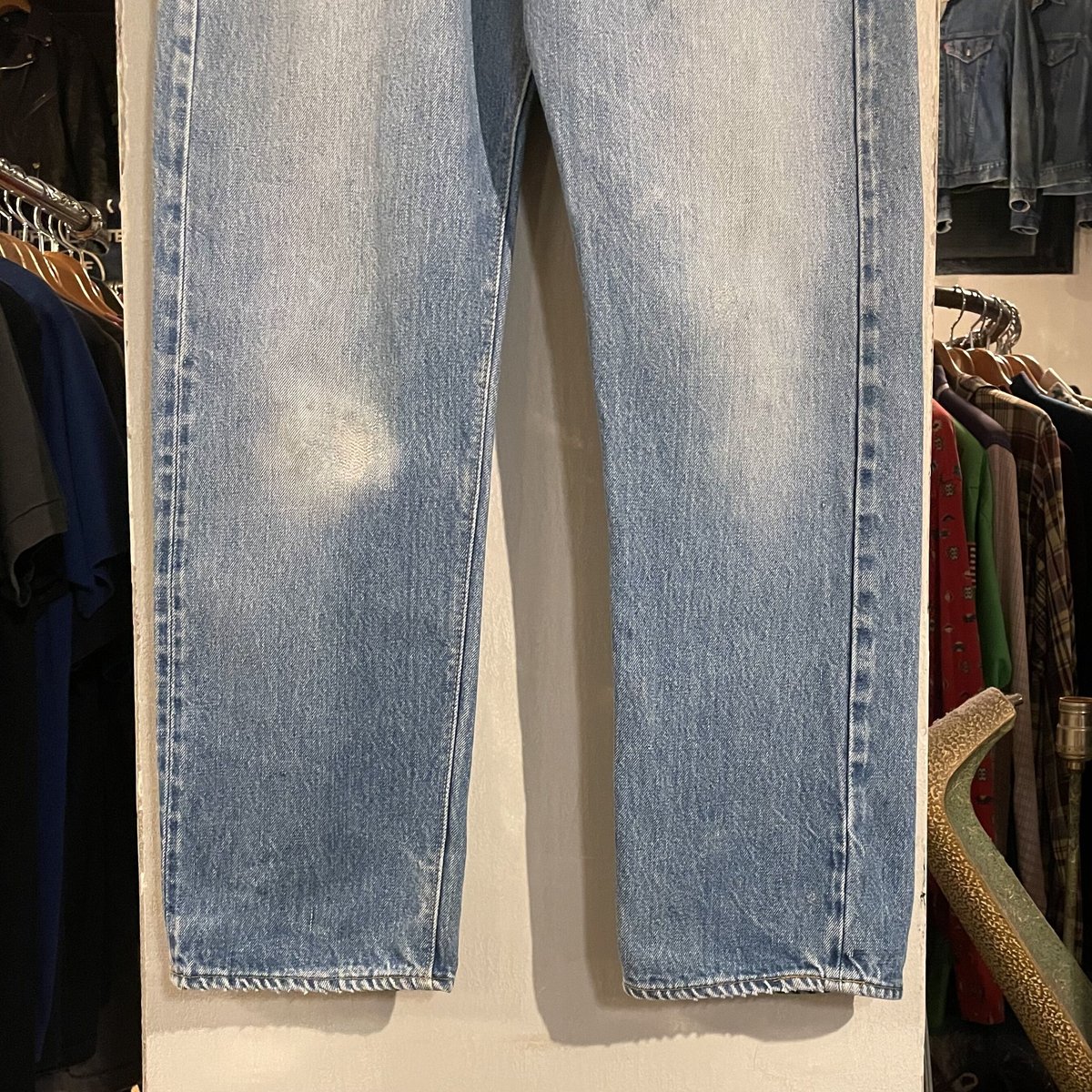 70s Levi's 501 66後期 33×29 リーバイス バックポケット チェーン 