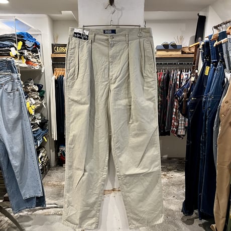 RALPH LAUREN 刺繍入りチノエプロン RALPH LAUREN HOME LAUREN ラルフローレン ウォッシュドチノ