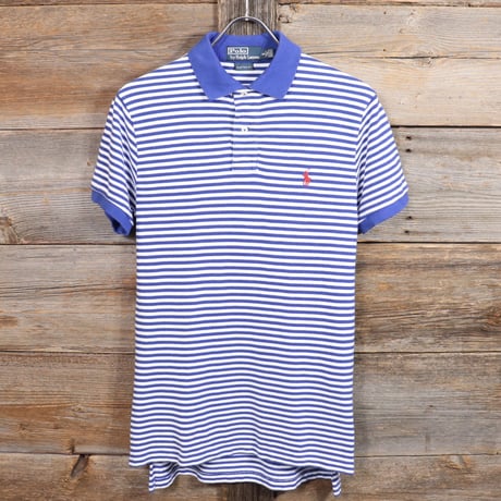 Polo Ralph Lauren　ショートスリーブポロシャツ　ポロラルフローレン　ワンポイント　ボーダー柄　(Y0380)