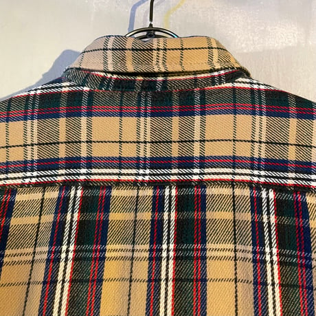 80s　FIVE BROTHER　L/S ネルシャツ　USA製　Size XL　コットンシャツ　ファイブブラザー　(S4259)