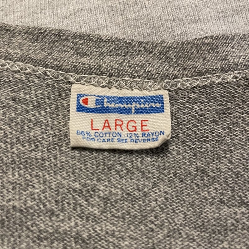 70s Champion S/S ヴィンテージTシャツ 目無し cotton 88% rayo