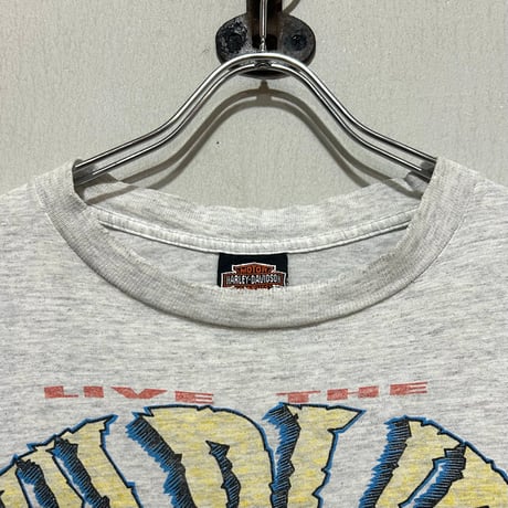 90s　HARLEY-DAVIDSON×LOONEY TUNES　S/S Tシャツ　ハーレーT　USA製　Size L　©1992　(S5743)