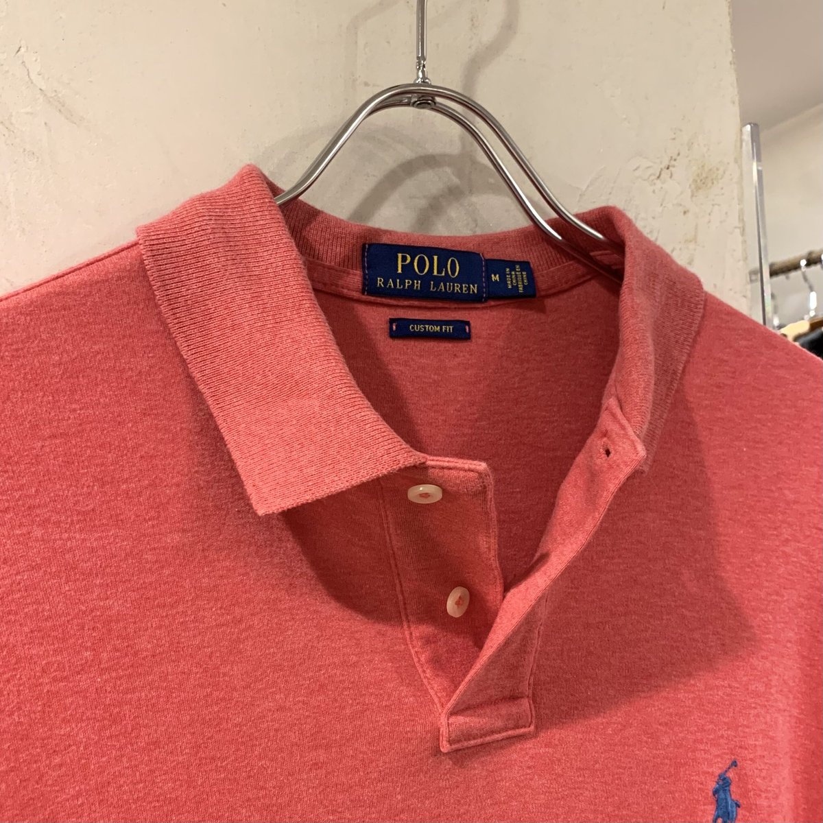 Ralph Lauren ポロシャツ　M 新品未使用品 タグ付未使用品 ラルフローレン ポロシャツ チャイナボタン