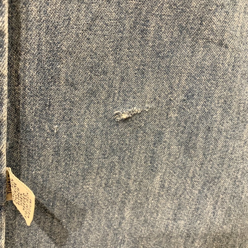 80s POLO RALPH LAUREN L/S デニムシャツ 白タグ ラルフローレン (S