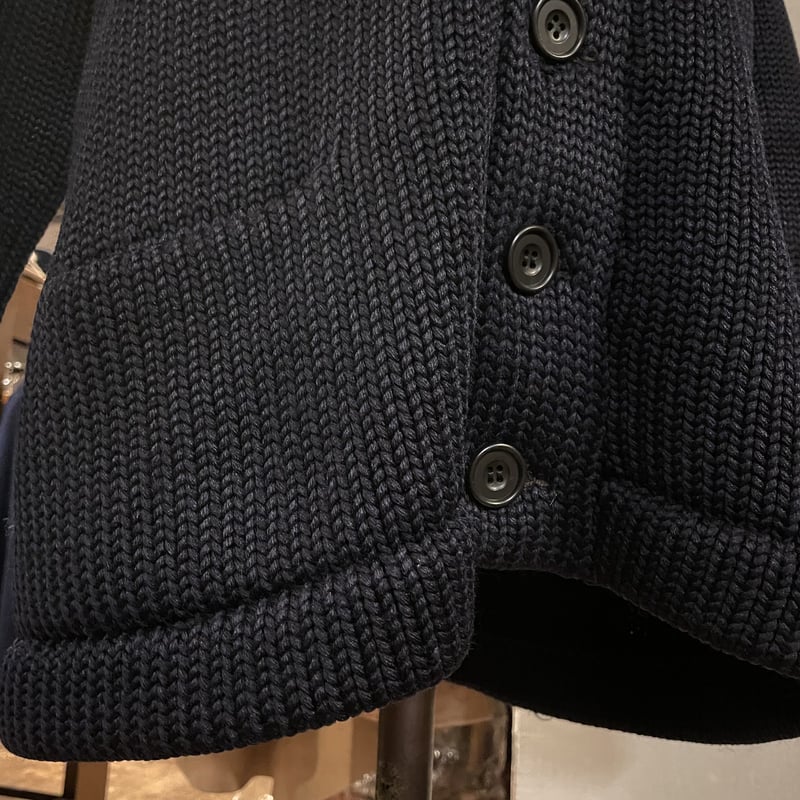 30s〜 Vintage Cardigan ショールカラー カーディガン ネイビー 30s〜 Vintage Cardigan ショールカラー カーディガン ネイビー