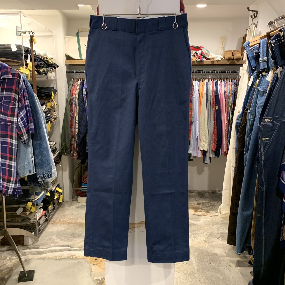90s Dickies ディッキーズ ワークパンツ 31×30 ネイビー USA製 (S199