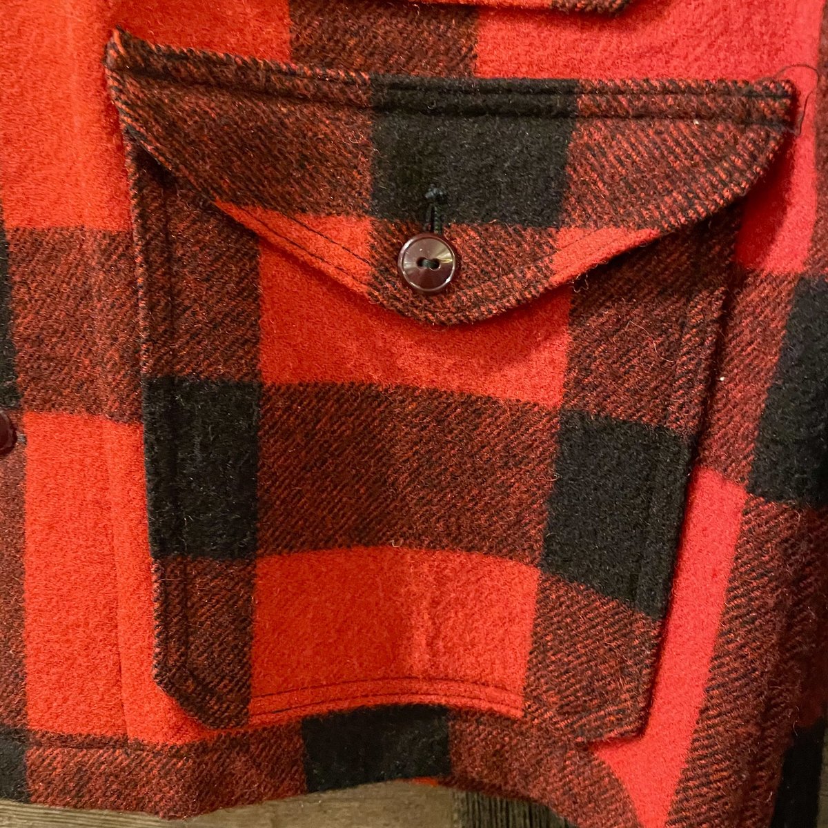 Woolrich 50s ウールハンティングジャケット チェック柄 赤x黒 Woolrich 50s ウールハンティングジャケット チェック柄 赤x黒