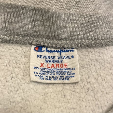 80s　Champion　リバースウィーブ　REVERSE WEAVE　USA製　NORTHERN IOWA　トリコタグ　チャンピオン　トリコタグ　(S3345)