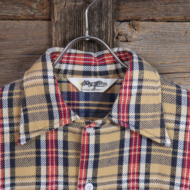 KEY IMPERIAL 70s- ヴィンテージ ネルシャツ チェック柄 キー