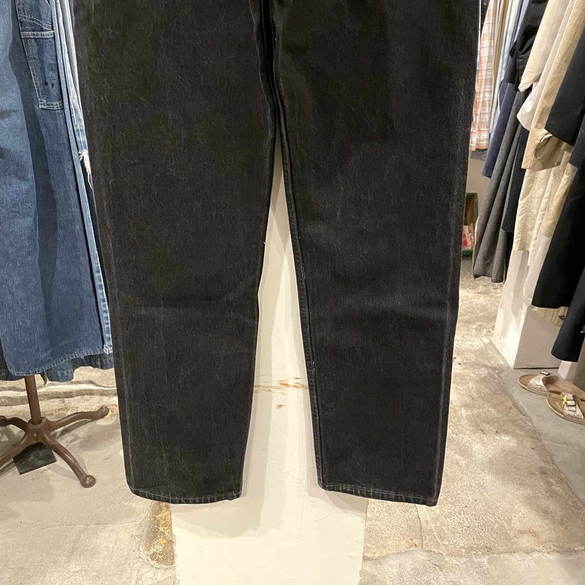 Levi's 501 90年代 後染めブラックデニム ボタン裏522 USA製 Levi's 501 90年代 後染めブラックデニム ボタン裏522 USA製