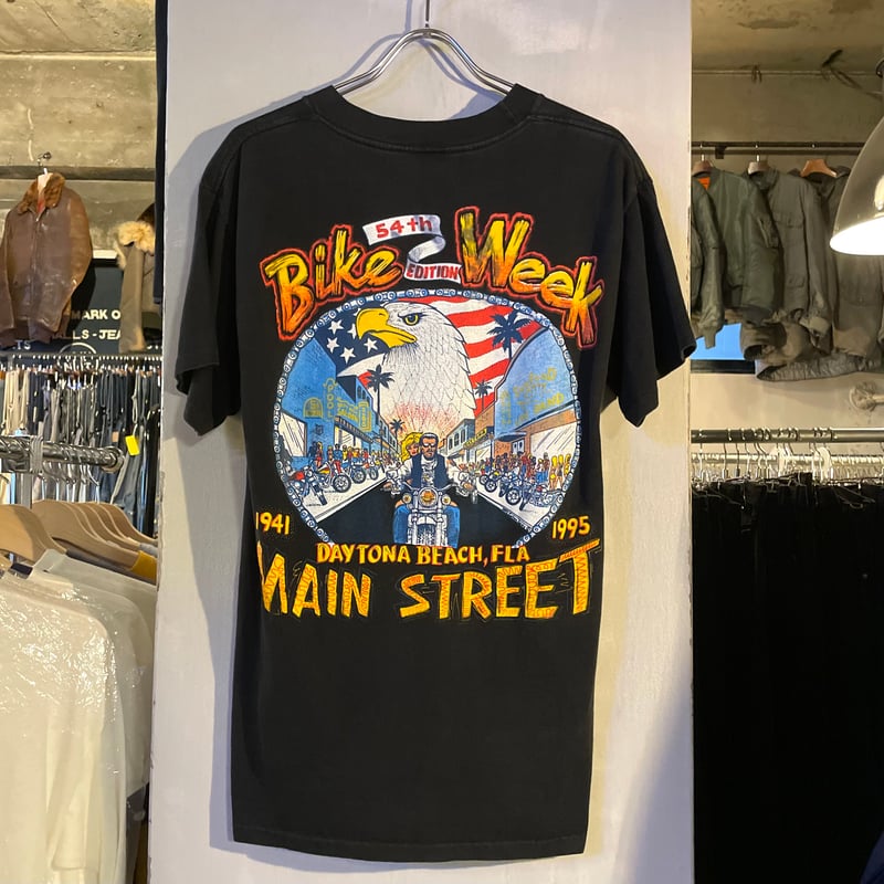 90s FIELDS S/S バイクTシャツ USA製 BIKE WEEK DAYTONA B