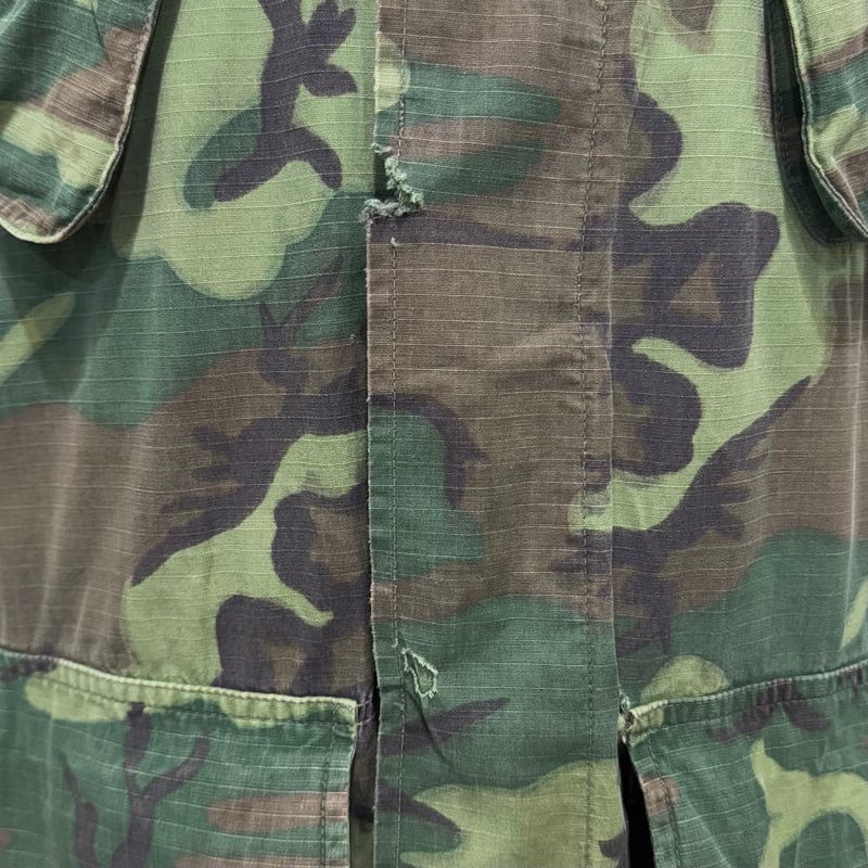 60s US MILITARY JUNGLE FATIGUE JACKET グリーンリーフ S