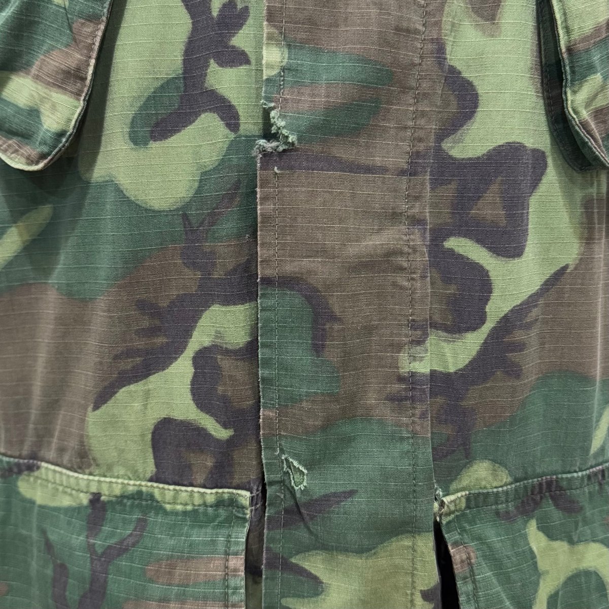 60s US MILITARY JUNGLE FATIGUE JACKET グリーンリーフ S
