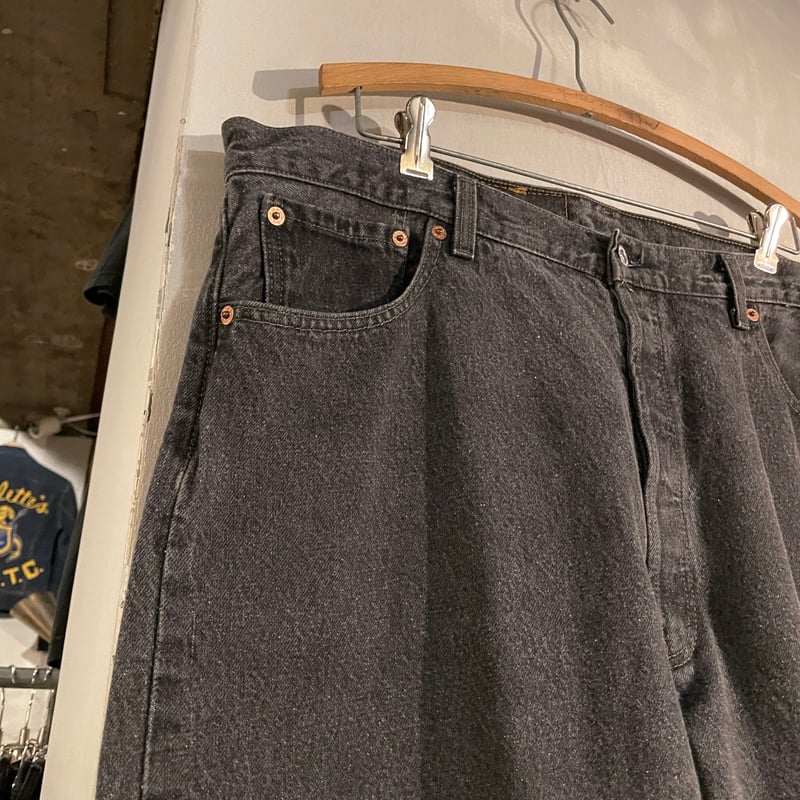 90s Levi's 501 先染め ブラックデニムパンツ 40×32 USA製 1995年