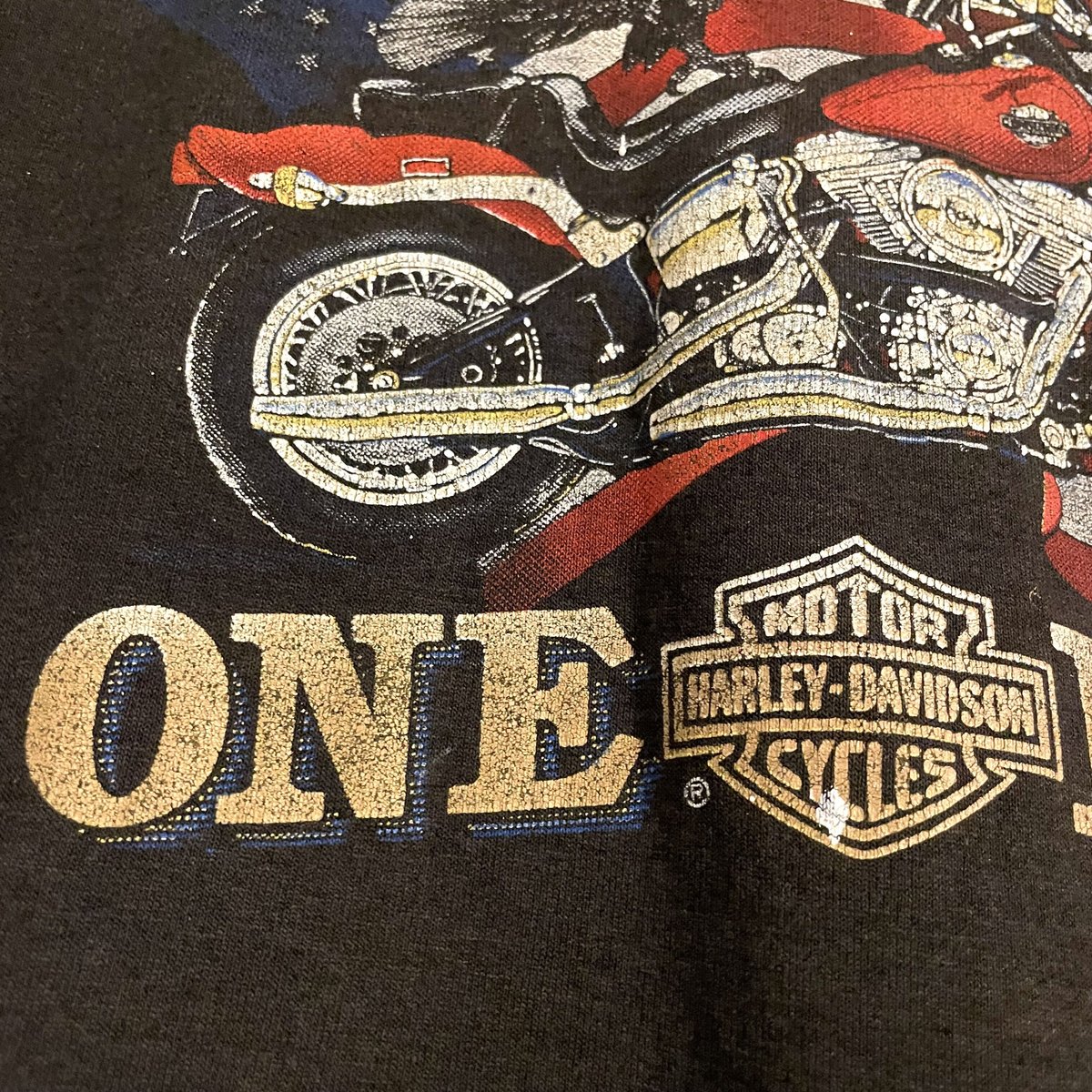 90s HARLEY-DAVIDSON S/S Tシャツ 3D EMBLEM BLACK HI 90s HARLEY-DAVIDSON S/S Tシャツ 3D EMBLEM BLACK HI