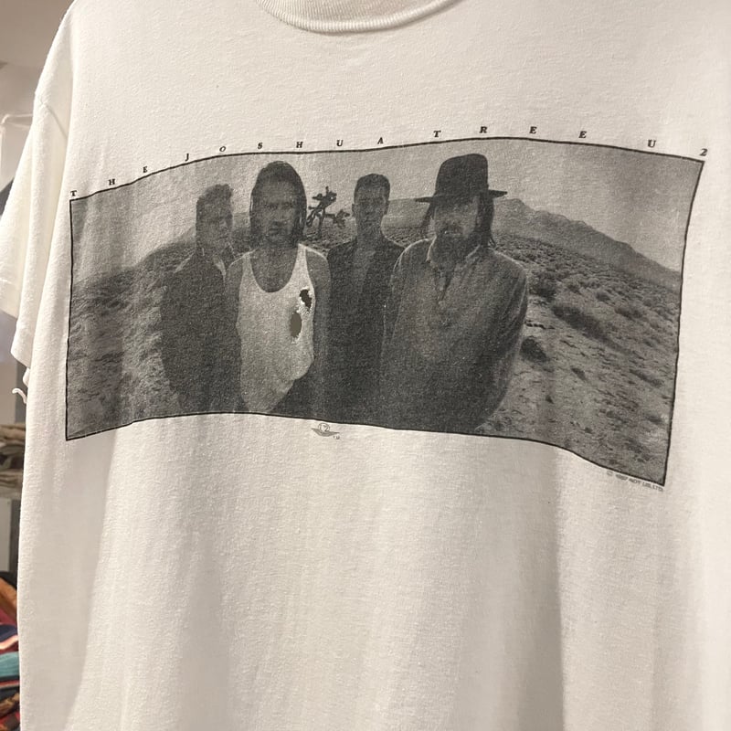 80s USA製 U2 バンドTシャツコピーライト 1987 シングルステッチ ビンテージ80's○U2 THE JOSHUA TREE 1987年ツアーTシャツ白