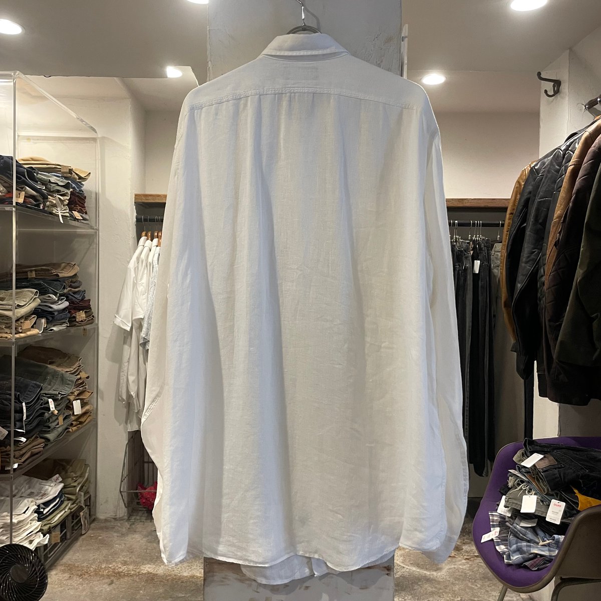 Ralph Lauren　ラルフローレン　白 リネンシャツ　S POLO RALPH LAUREN / ポロ ラルフ ローレン】 LINEN SPORT