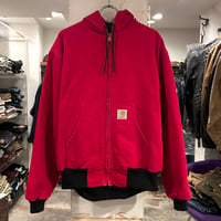 carhartt　ダック地　アクティブジャケット　　カーハート　ワークジャケット　メッシュライナー　赤　Size XL　(S3999)