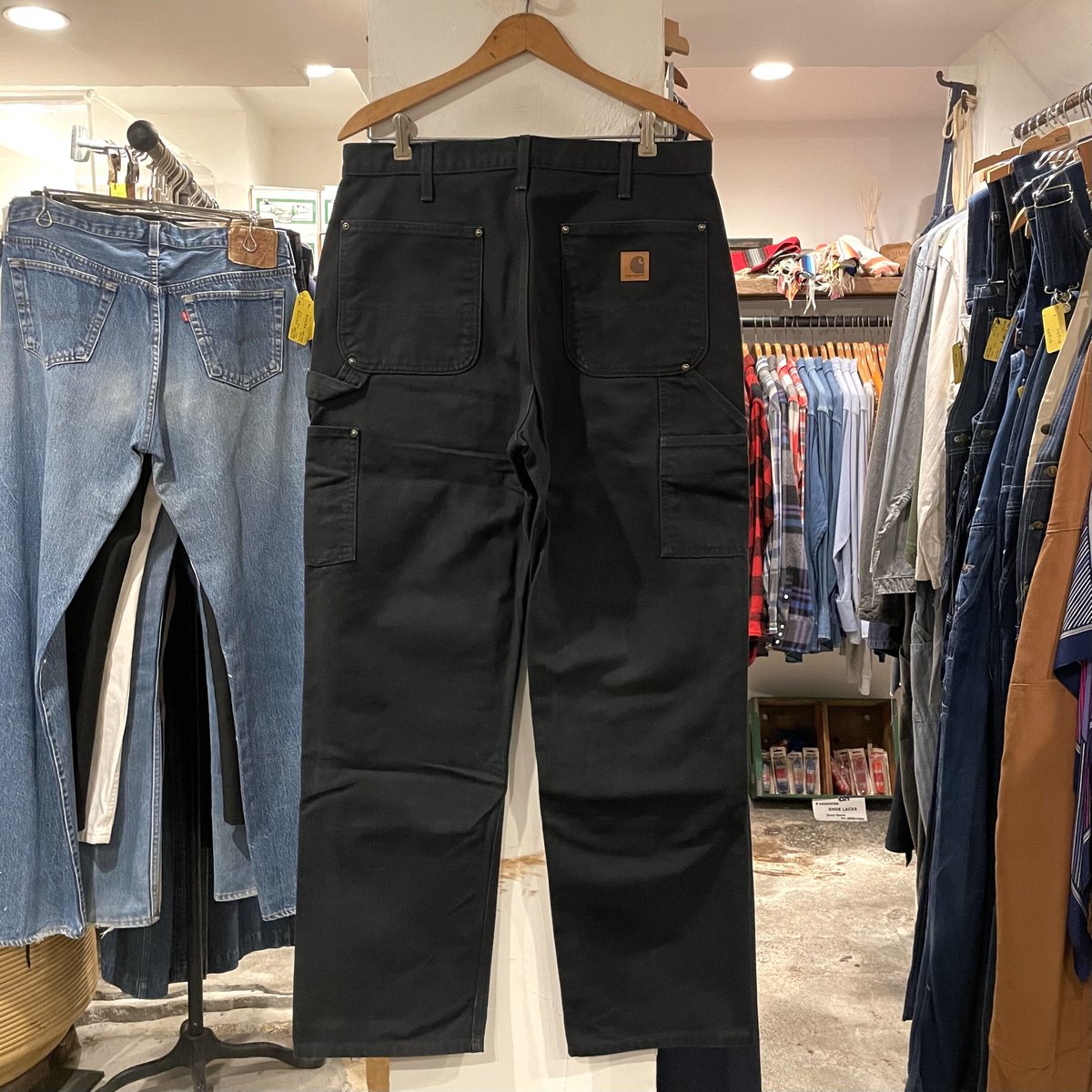 Carhartt ダック地ペインターパンツ ダブルニー ブラック カーハート ...