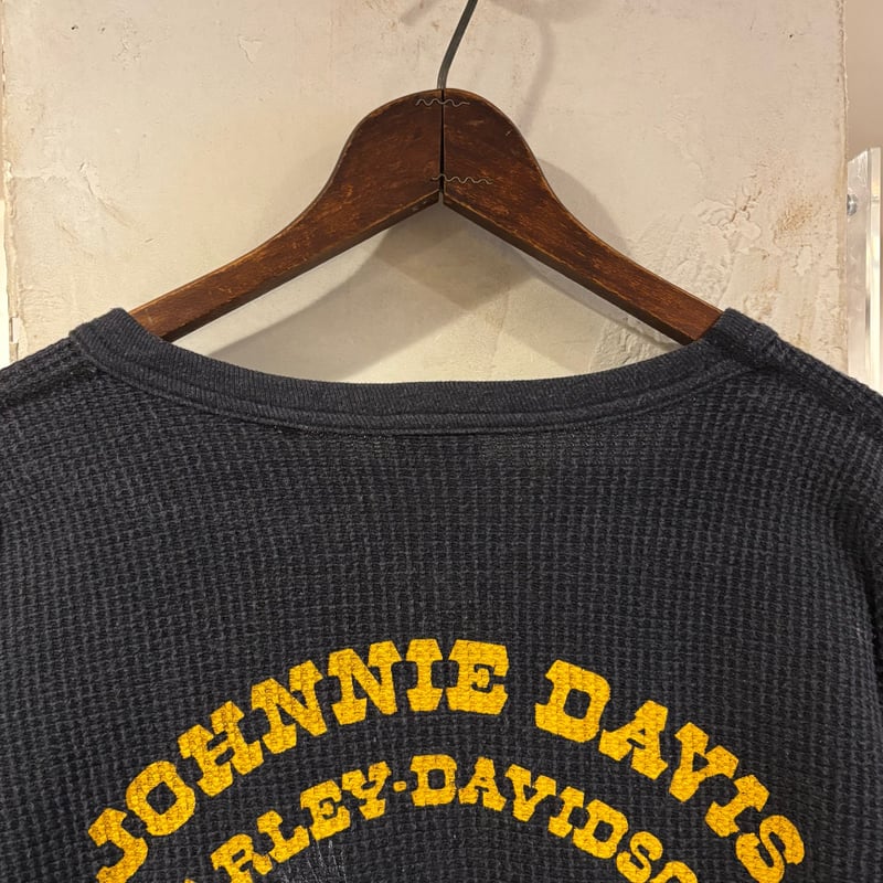 80s 3D EMBLEM HARLEY-DAVIDSON L/S サーマル USA製 ハーレ