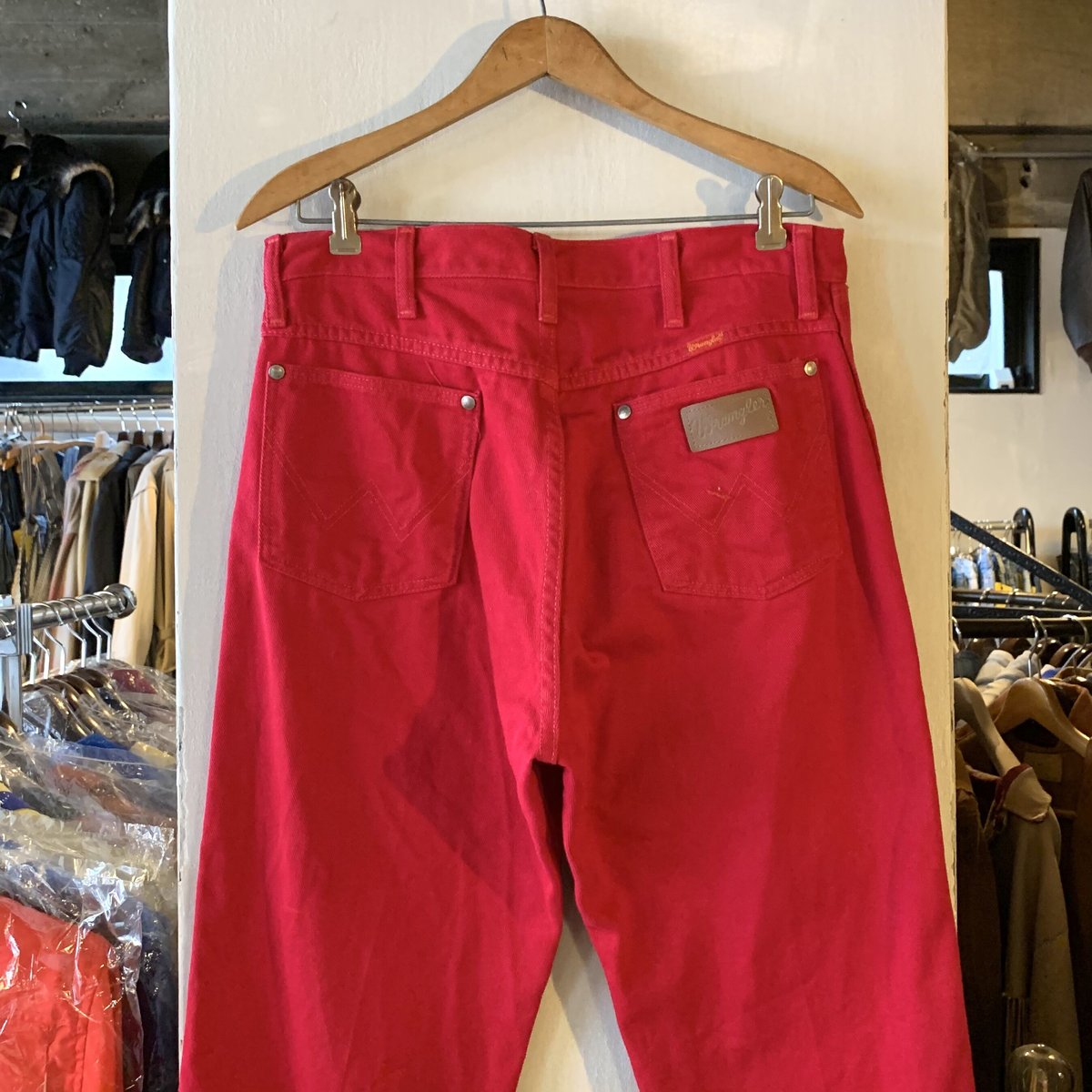 90s Wrangler 14MWZMR カラーデニムパンツ 赤 ラングラー USA製 90s Wrangler 14MWZMR カラーデニムパンツ 赤 ラングラー USA製