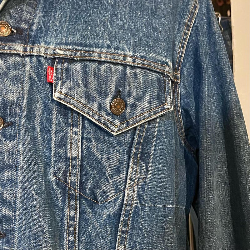 70s Levi's 70505-0217 デニムジャケット ケアタグ スモールe