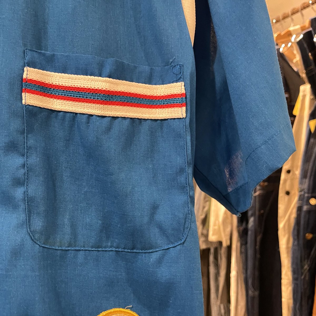 70s Hilton Vintage Bowling Shirt ボウリングシャツ チェーンス