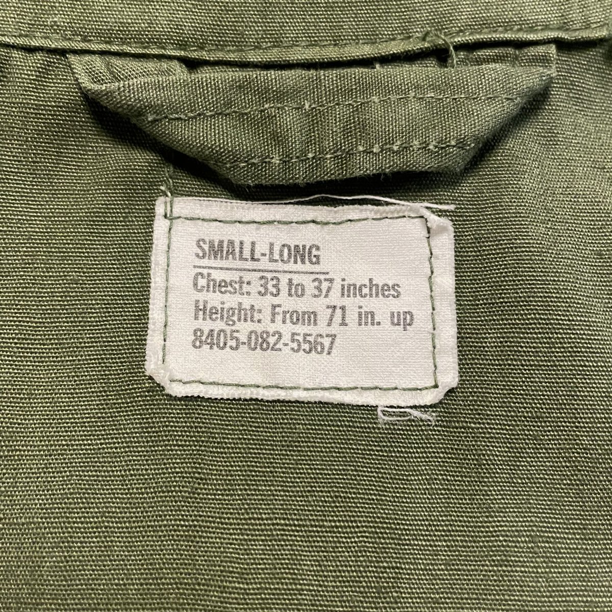 程度極上希少3rd最終　ジャングルファティーグ　ノンリップ　SMALL-LONG 全国通販】VINTAGE 60s US ARMY