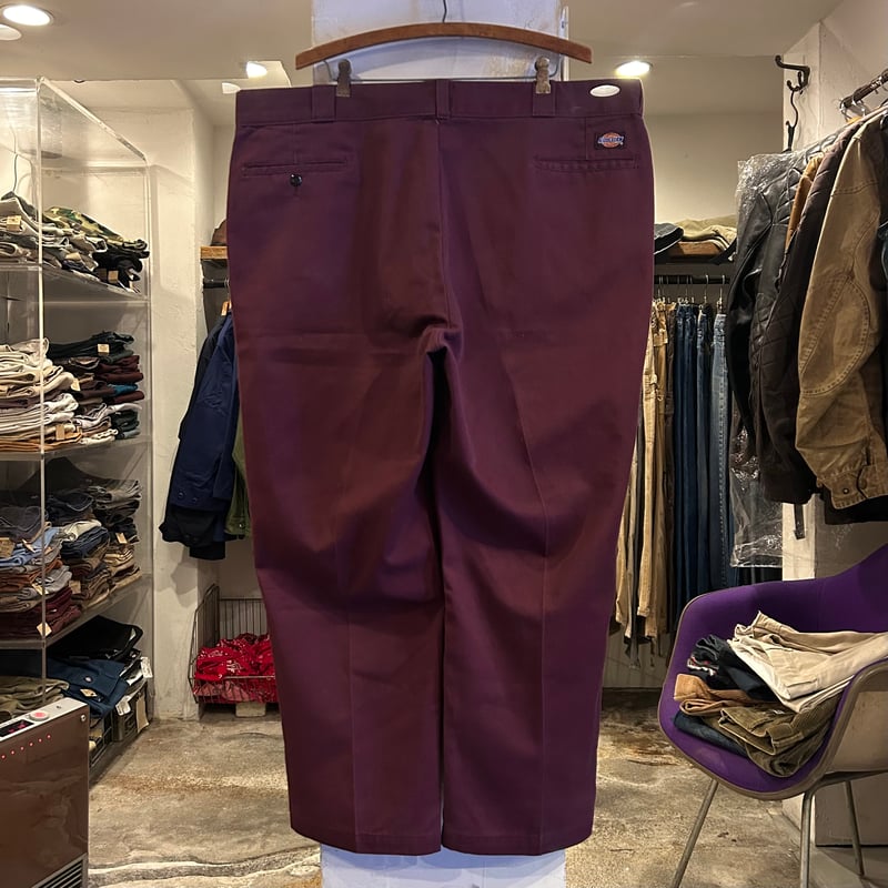 90s Dickies 874 ワークパンツ ディッキーズ ワインレッド 42×27 90s Dickies 874 ワークパンツ ディッキーズ ワインレッド 42×27