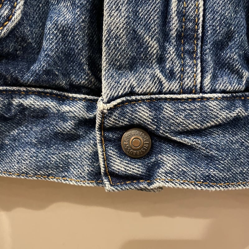 90s Levi's 75069-0214 デニムジャケット デカパッチ ネル