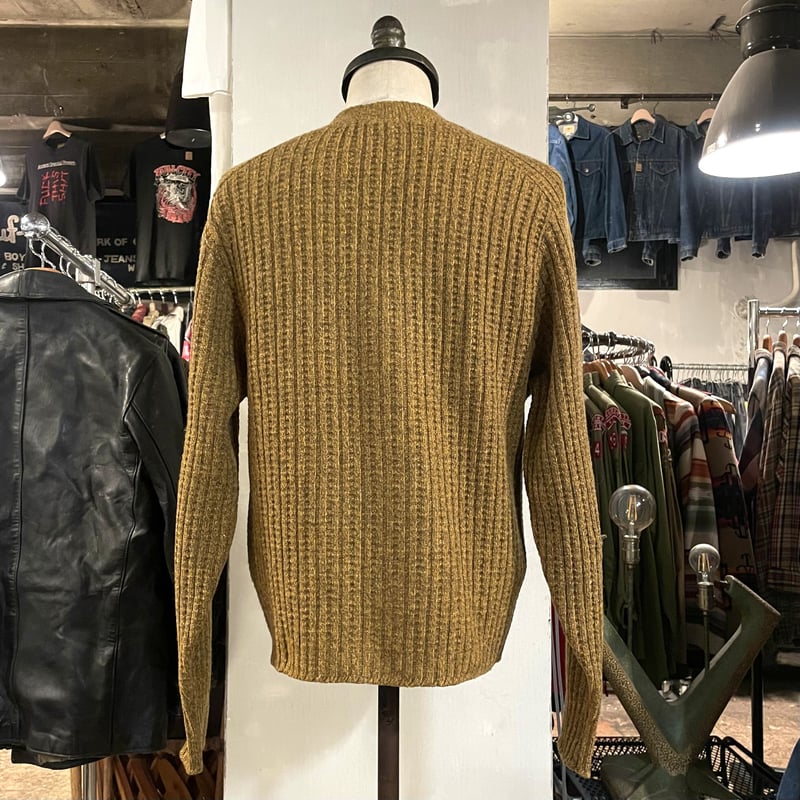 60s Richman BROTHERS ウールカーディガン USA製 デザインカーディガン