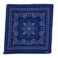 Bandana ヴィテージバンダナ クロス 紺 60s- USA製 新品 | DUFF