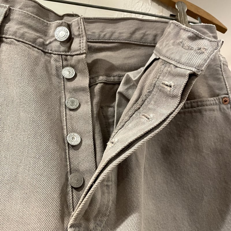 90s Levi's 501-0648 リーバイス501 カラーデニム グレー USA製 19