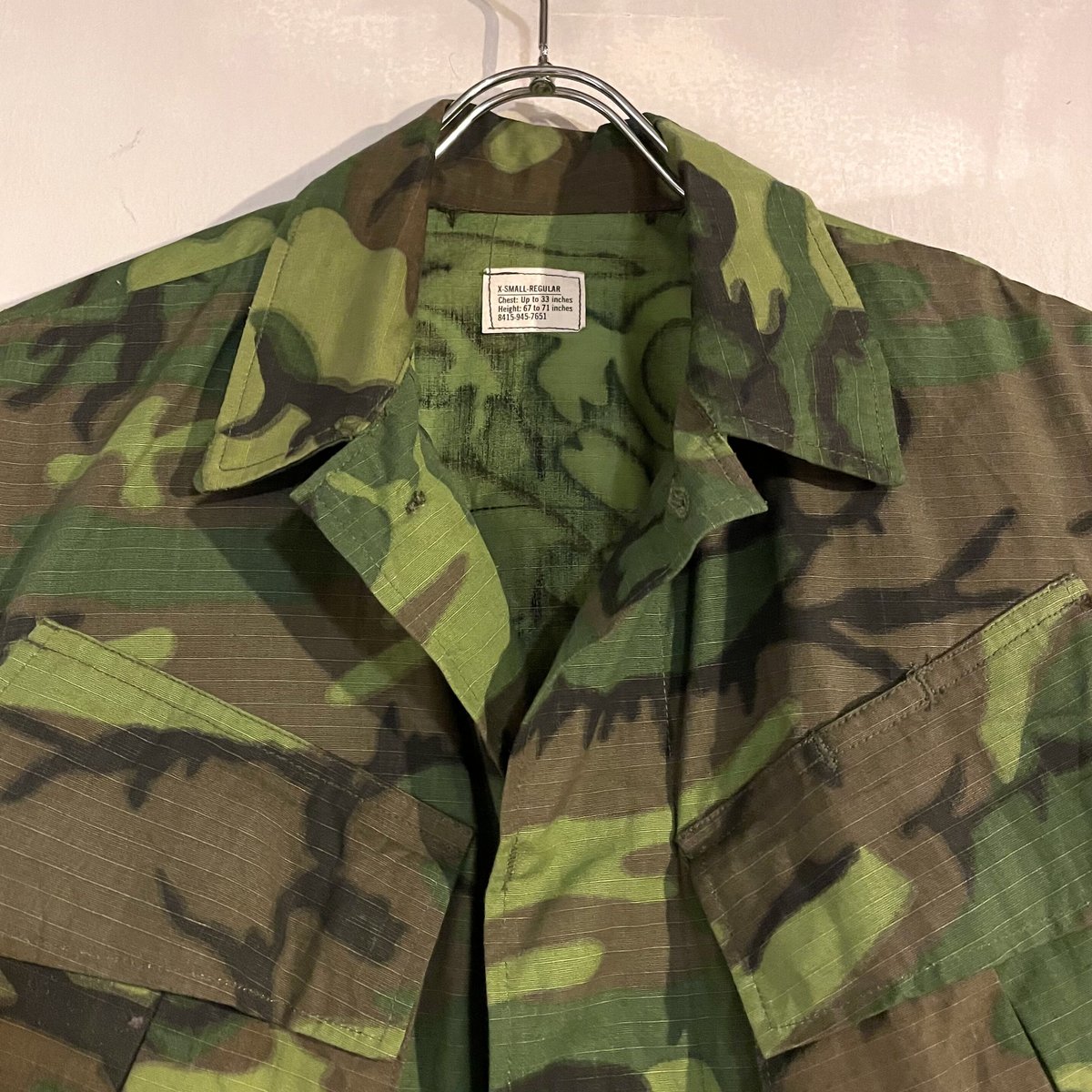60s US MILITARY Jungle Fatigue Jacket グリーンリーフカモ
