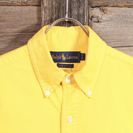 Ralph Lauren　ロングスリーブ　ボタンダウンシャツ　ラルフローレン　ワンポイント　BDシャツ　(Y0565)