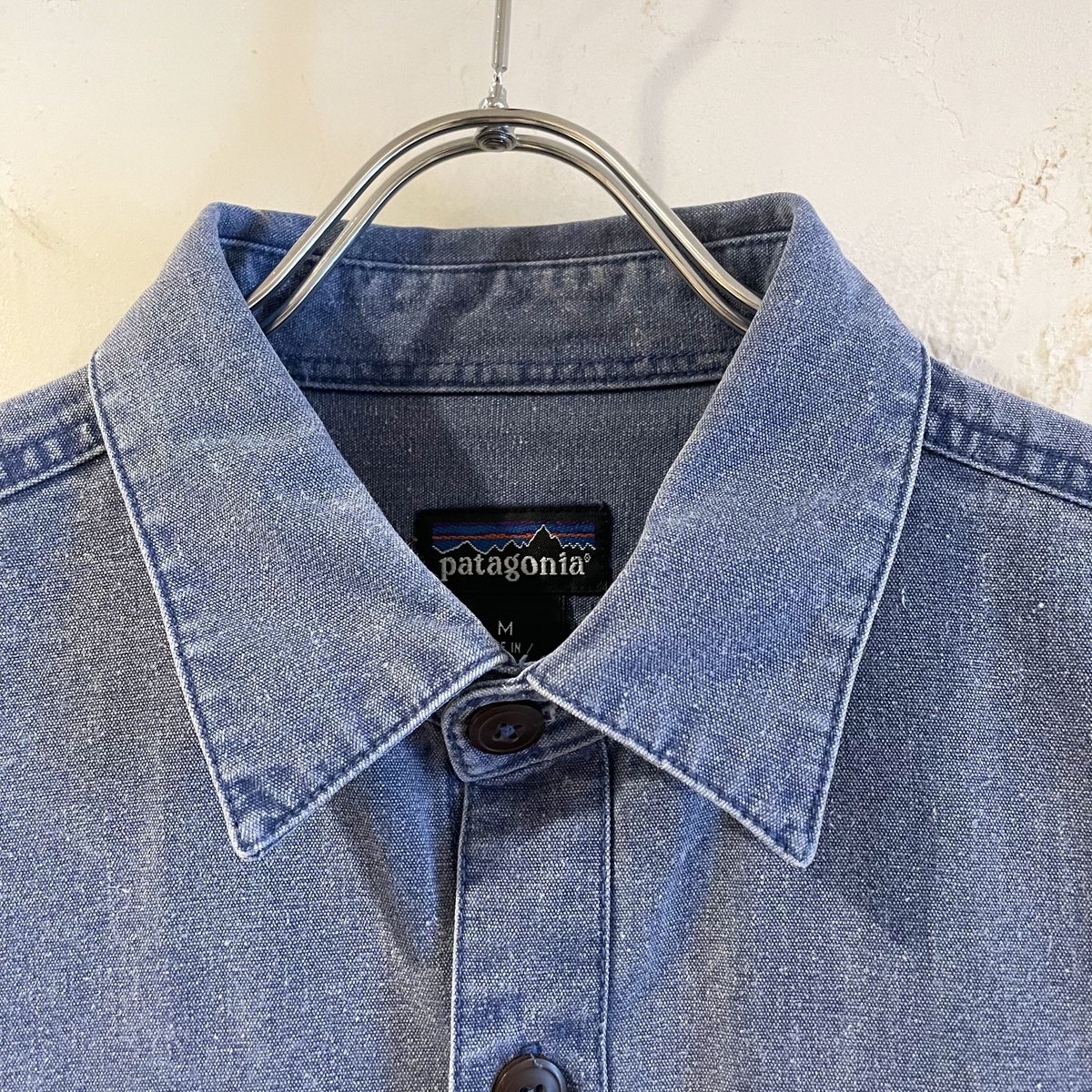 90s patagonia L/S コットンシャツ ワークシャツ 1995年製 パタゴニア (