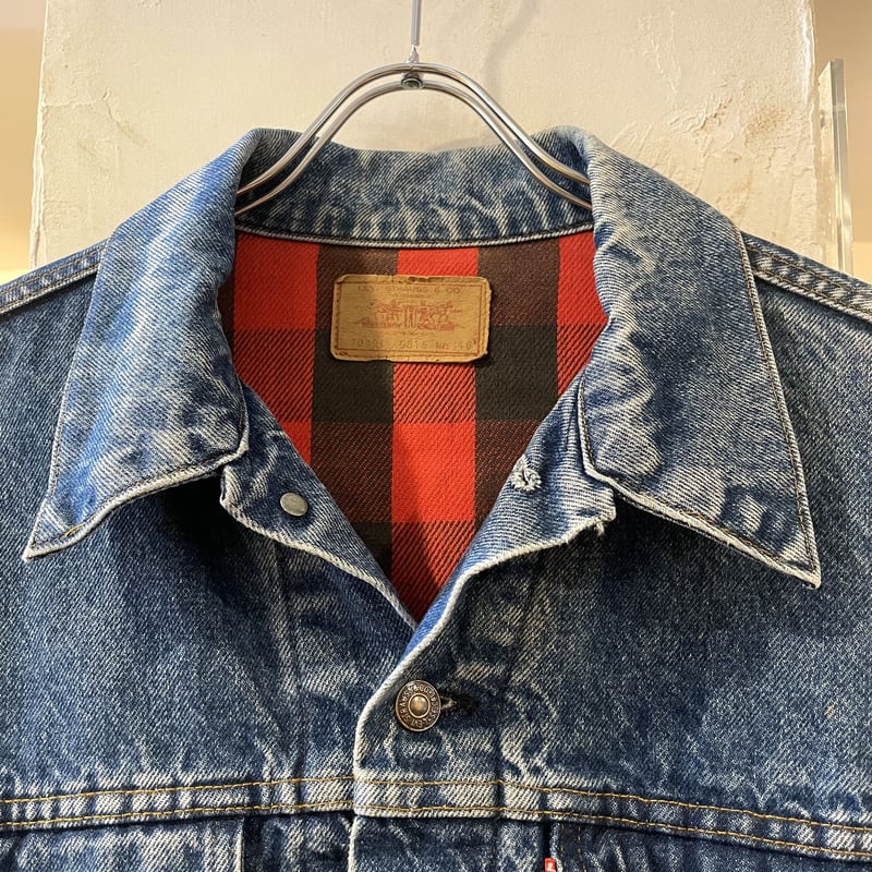 80s Levi's 70401-0816 リーバイス デニムジャケット ネル 80s Levi's 70401-0816 リーバイス デニムジャケット ネル