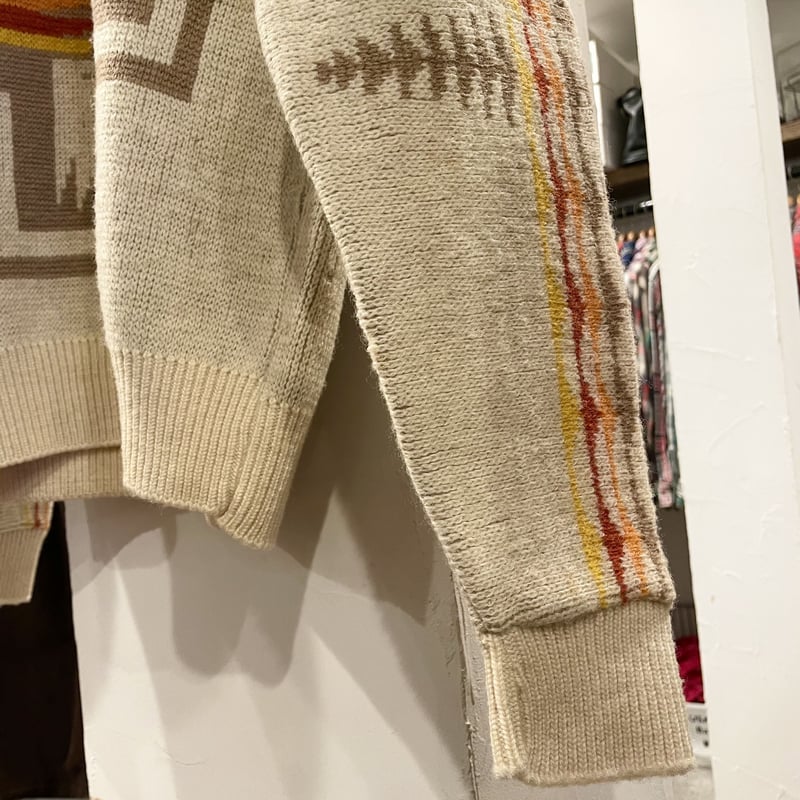 PENDLETON 70s チーフジョセフ柄 ウールニット ペンドルトン (S0497) |
