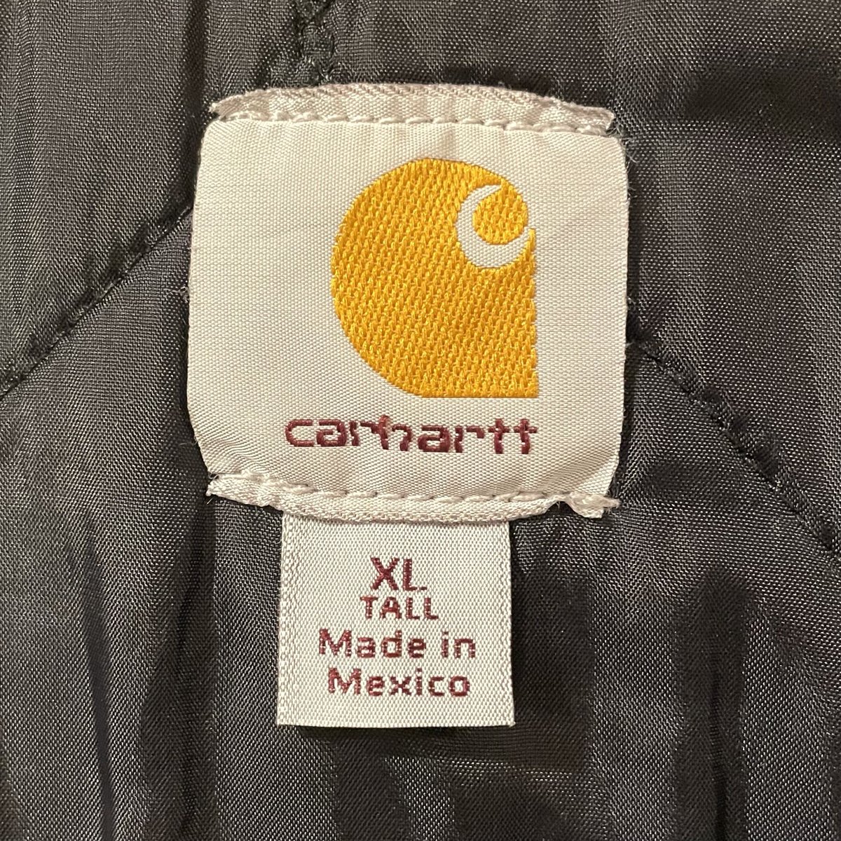 Carhartt ダック地 ベスト ブラック カーハート ダック XL TALL Carhartt ダック地 ベスト ブラック カーハート ダック XL TALL
