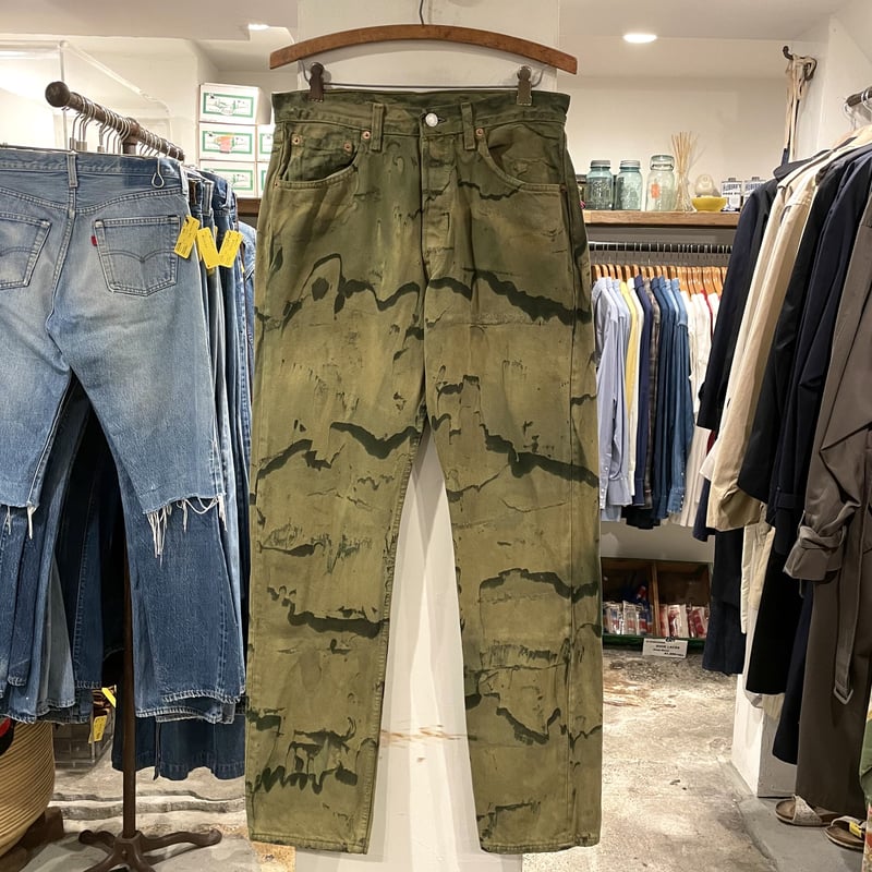 Levi's 501 90年代 リーバイス501 後染め 迷彩柄 USA製 1998年