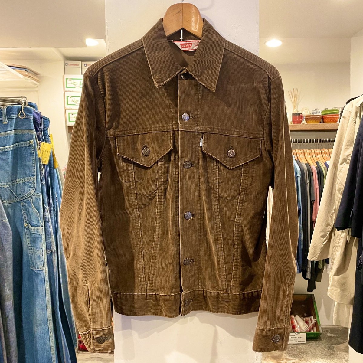 Levis 70505-1529 コーデュロイジャケット 70s USA製 ダークブラウン (...