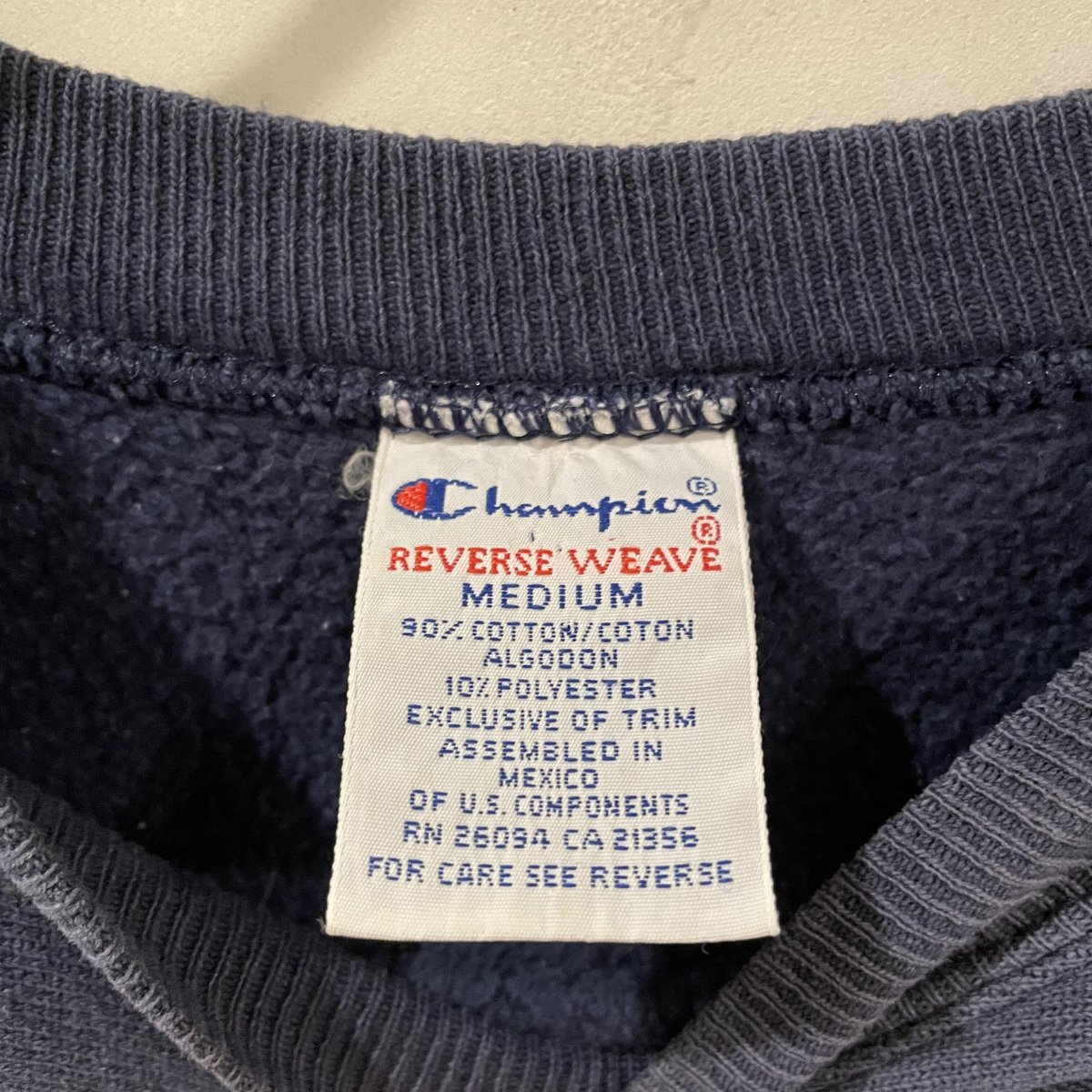 Champion reverse weave 90s 刺繍タグ 紺 目無し リバースウィーブ Champion reverse weave 90s 刺繍タグ 紺 目無し リバースウィーブ