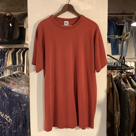 90s　RUSSEL ATHLETIC　ショートスリーブTシャツ　無地T　USA製　(S2207)